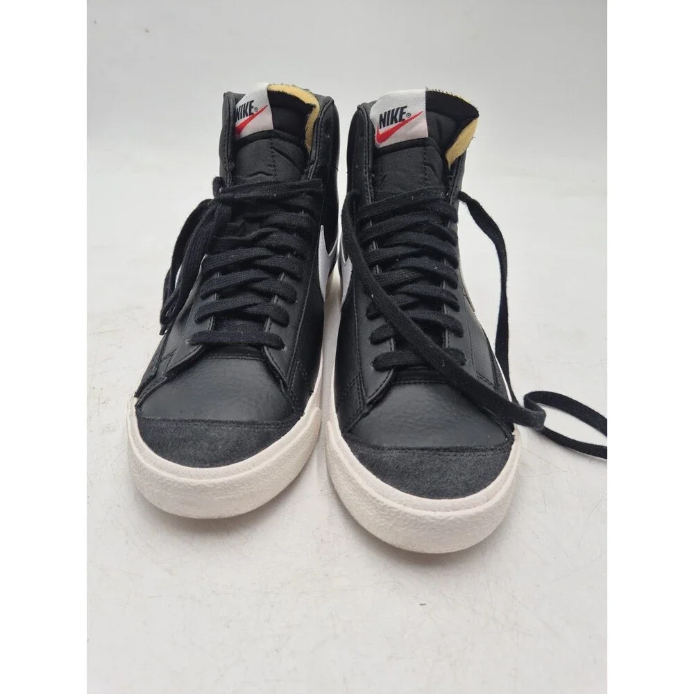 Nike Blazer '77 Vintage Mid Black Sail Size 10.5 Preowend Read Description